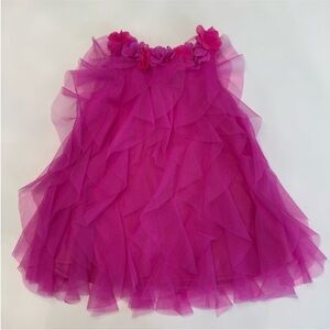 American Girl Pink Ruched Tiered Babydoll Dress